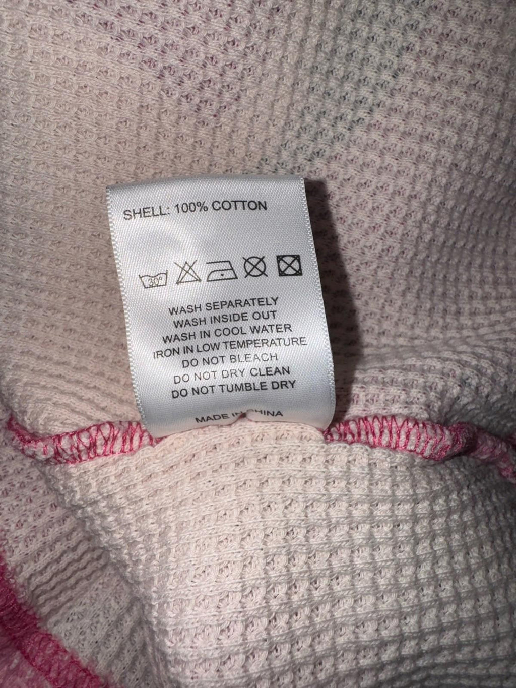 NEW! Patta Pink Camo Waffle Longsleeve T-shirt Men's Unisex Cotton Large NWT