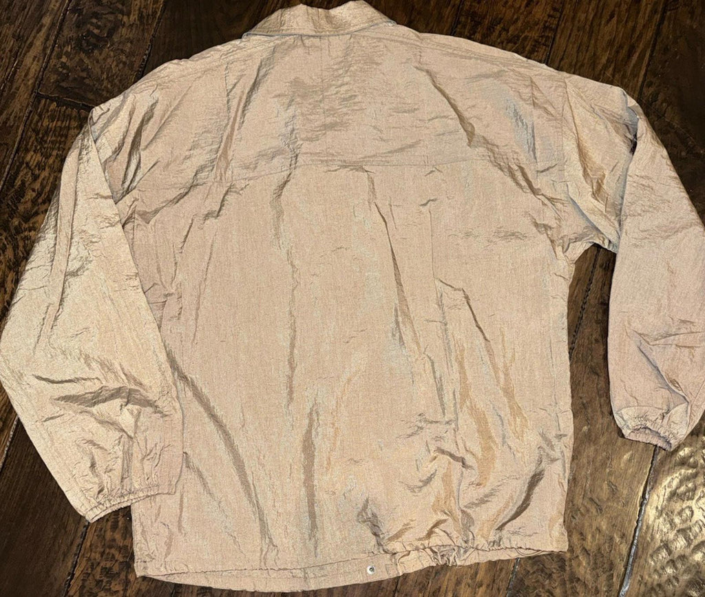 Athleta Women Lightweight Lunar Sheen Shirt Jacket Brownstone Beige NWOT  Sz M