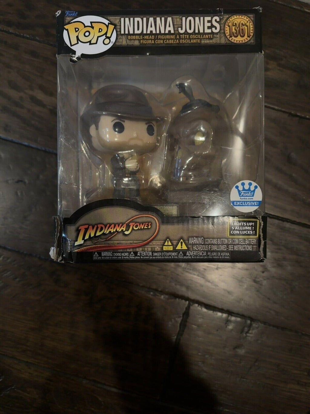 2023 POP EXCLUSIVE funko.com INDIANA JONES # 1361 TEMPLE DOOM Lights Up DELUXE