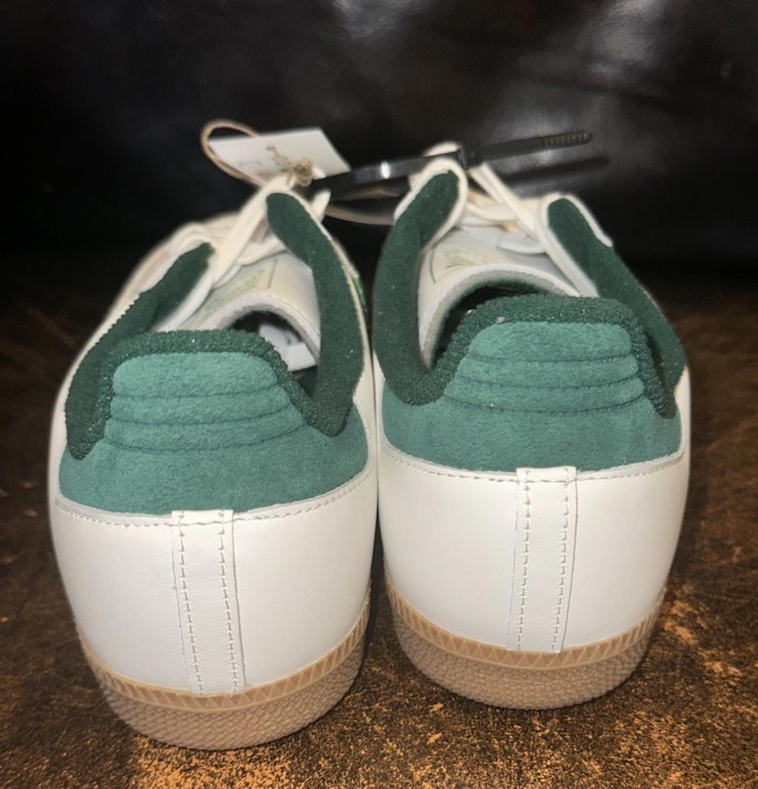 Adidas Samba OG shoe "Cloud White/Collegiate Green” 9 M NEW!