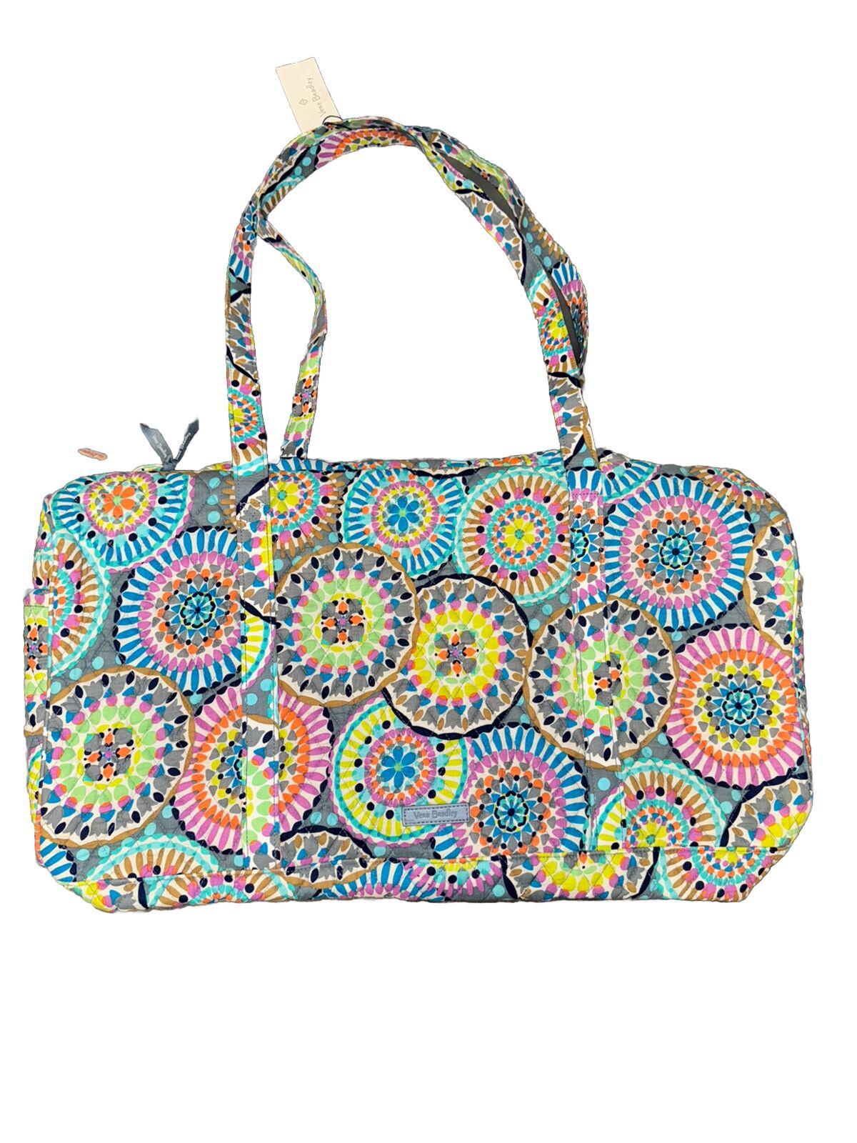 Vera Bradley Large Traveler Duffel Bag Sunny Medallion NWT