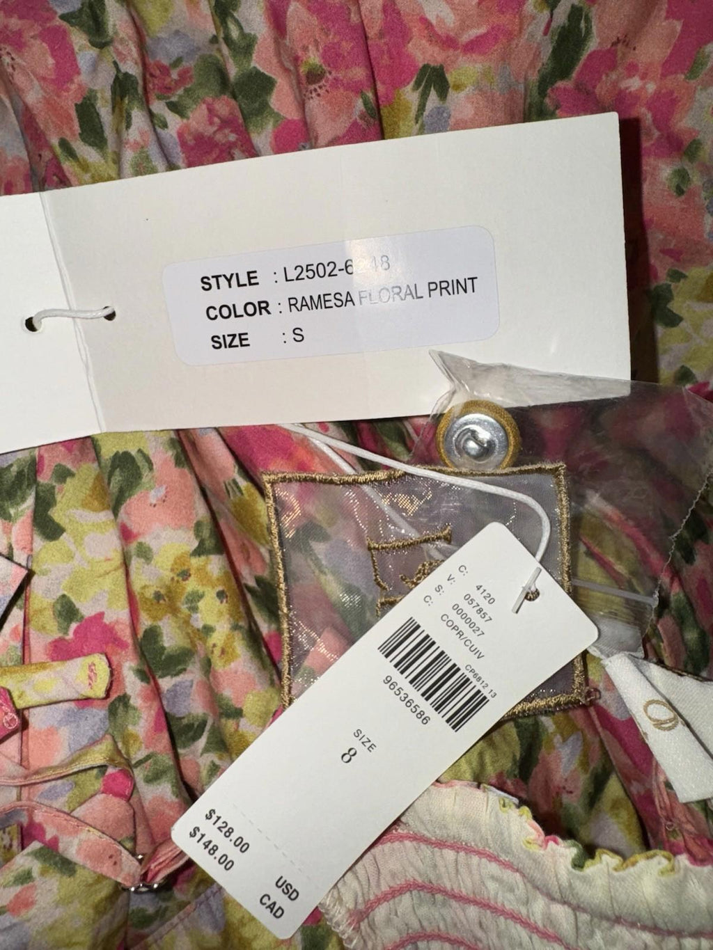 NEW! Love The Label Micah Dress in Ramesa Floral. MSRP $263