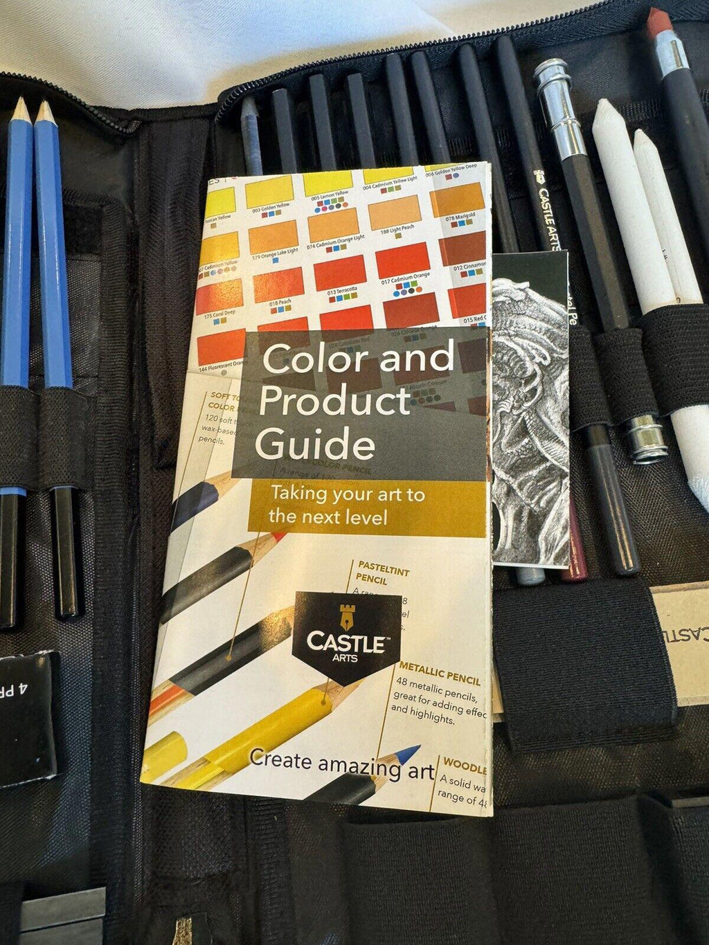 Castle Art Supplies Graphite Drawing Pencils and Sketch Set (40-Piece Kit) NIB!