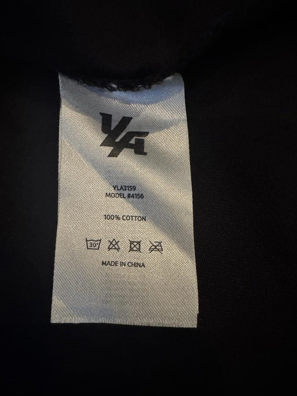 YOUNGLA (SOLD OUT)- 4156 - REVENGE TEES - BLACK WASH - MEDIUM