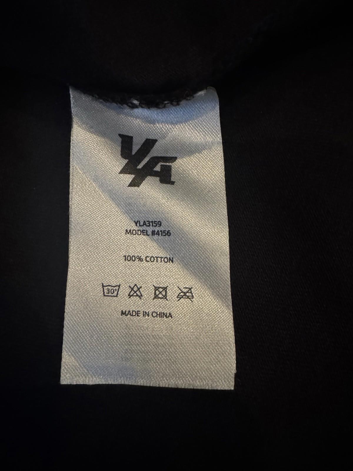 YOUNGLA (SOLD OUT)- 4156 - REVENGE TEES - BLACK WASH - MEDIUM