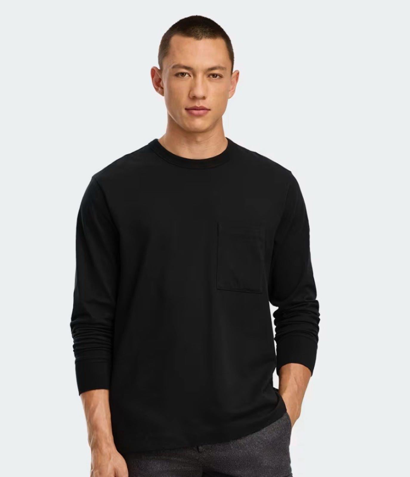 Canada Goose Gladstone Relaxing Long Sleeve T-Shirt Black Size S NEW $225 MSRP