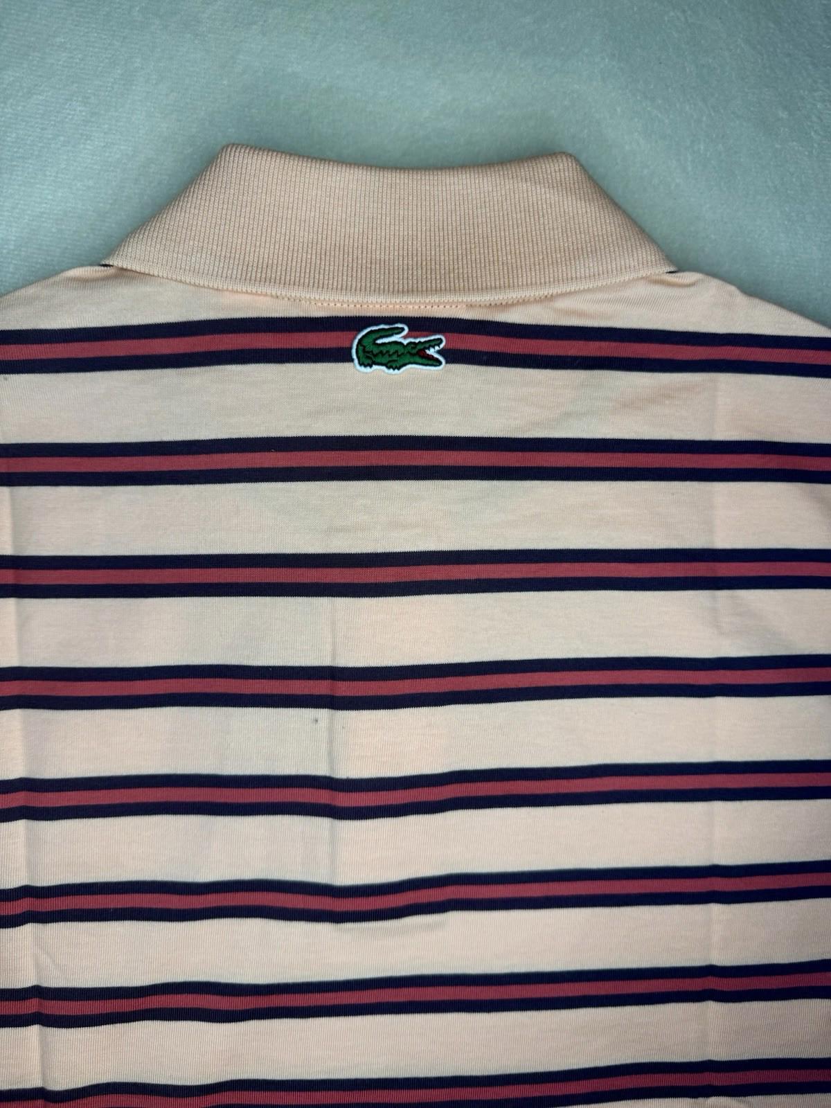NEW! Lacoste Men's Regular Fit Cotton Polo Striped Shirt Small NWT