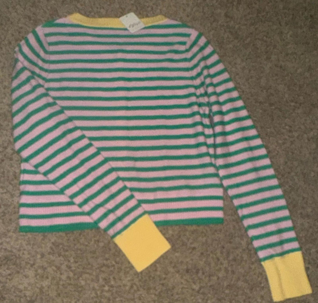 Free People Nocturnal Stripe Cardi Size Small Wool Cashmere Cardigan Sweater Y2K