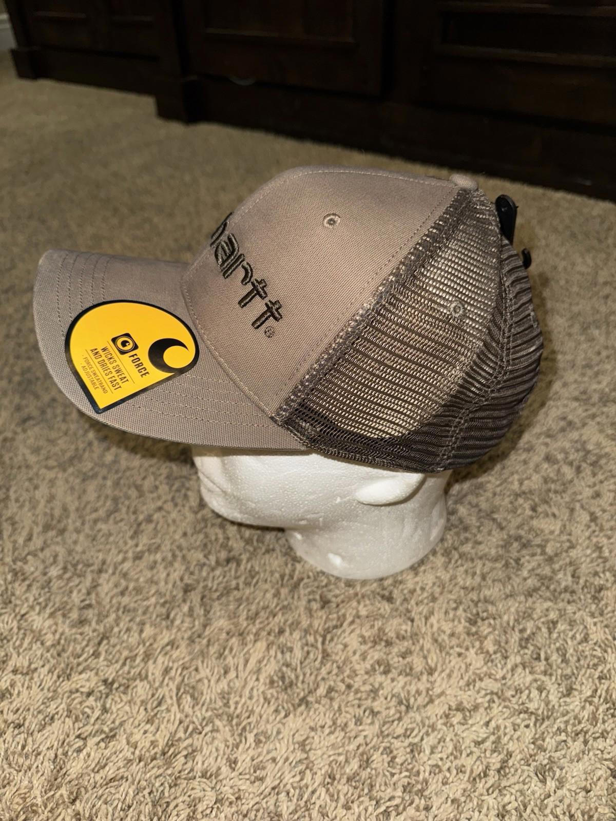 NEW! Carhartt Carvas Mesh-Back Logo Graphic Baseball cap. Brown. Unisex NWT