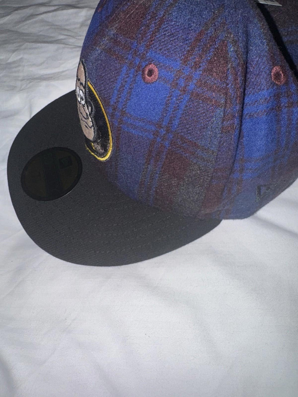 NWT New Era San Diego Padres Flannel Mascot Fitted Hat Plaid RARE Sz 7 1/8