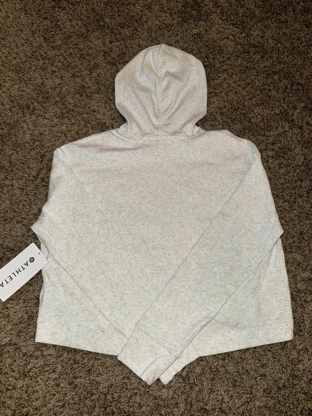 NEW! ATHLETA Presence Pullover Hoodie Women's Size US XXS Gray