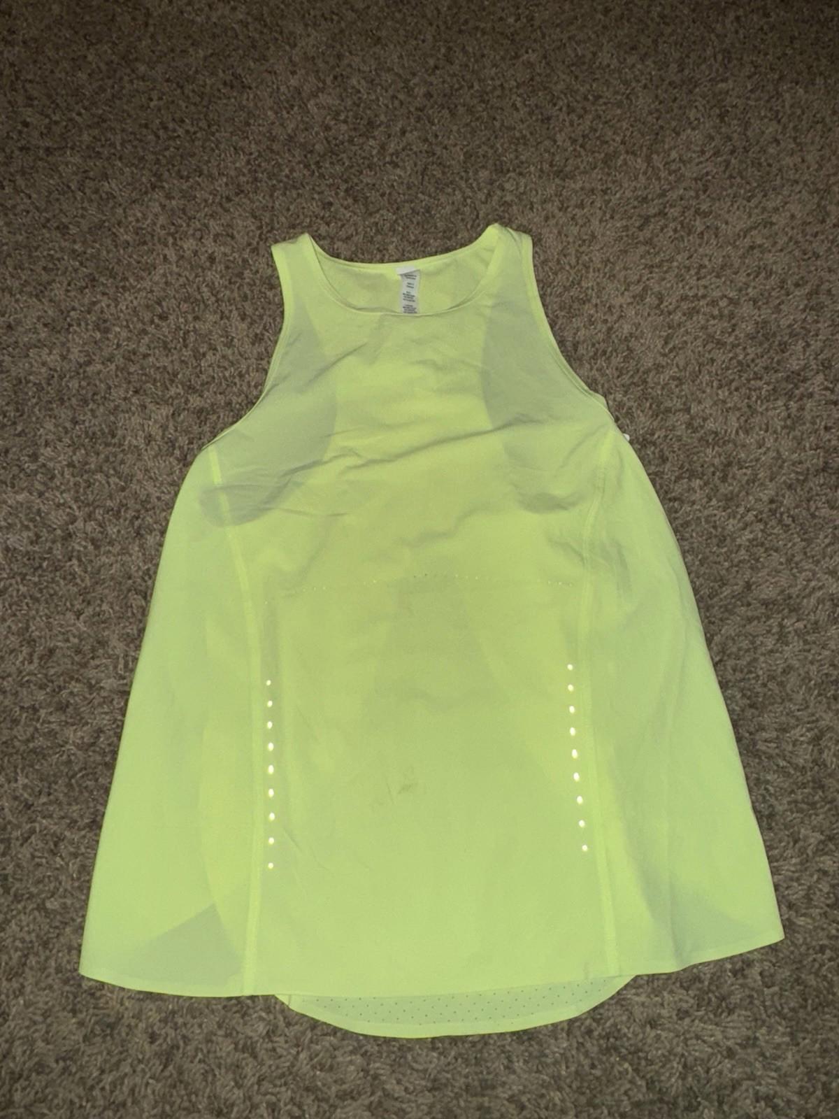 Lululemon Swift Ventilated Racerback running tank neon yellow. Size 2. NWT.