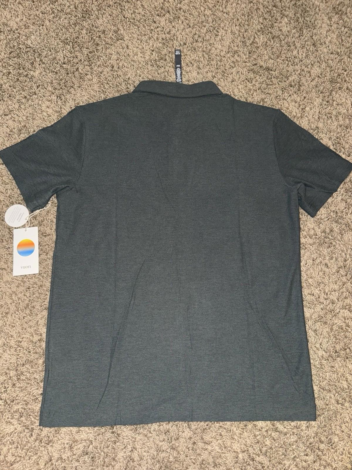 Vuori Polo Men’s Medium Ace Polo Smoked Beryl Green V164 New W/ Tags