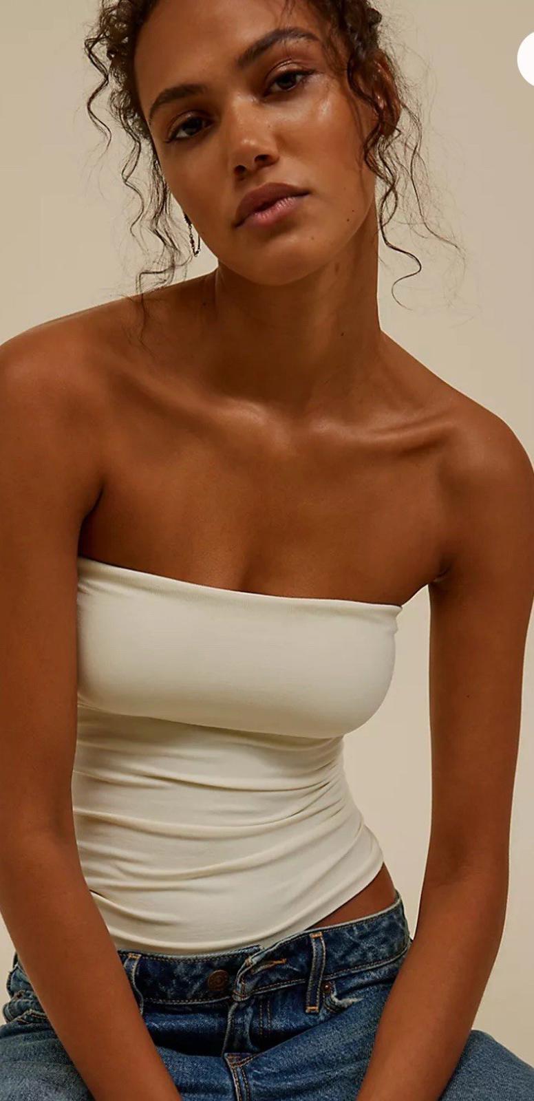 NEW SOLD OUT Intimately Free People The Carrie Tube Top Ivory NWT M/L