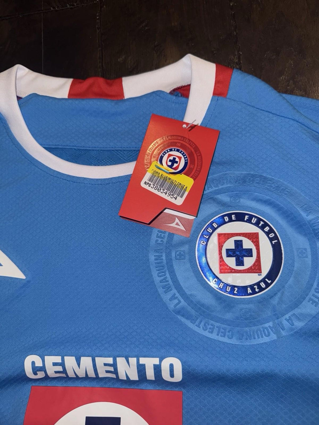 NEW! Cruz Azul Jersey Authentic Player Version Jersey /Version Jugador Size L
