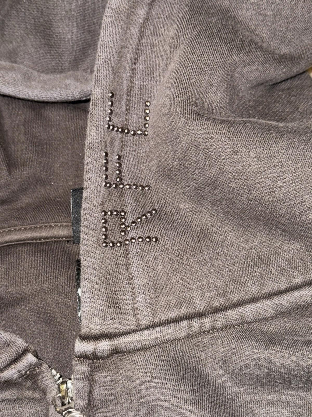CIVIL REGIME CONCRETE SIN ZIP UP HOODIE IN SUN WASH BLACK (XXL)