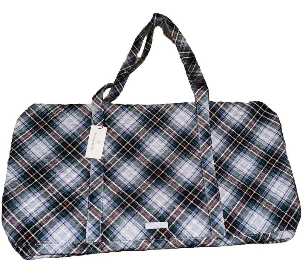 VERA BRADLEY RFID TURNLOCK WALLET IN SNOWY PLAID, NWT