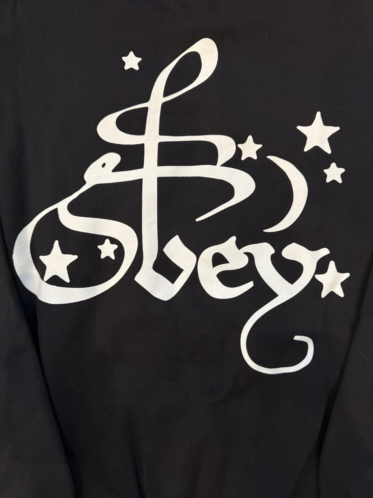 NEW! Obey Moon & Stars Crewneck Sweatshirt Black Size MED NWT