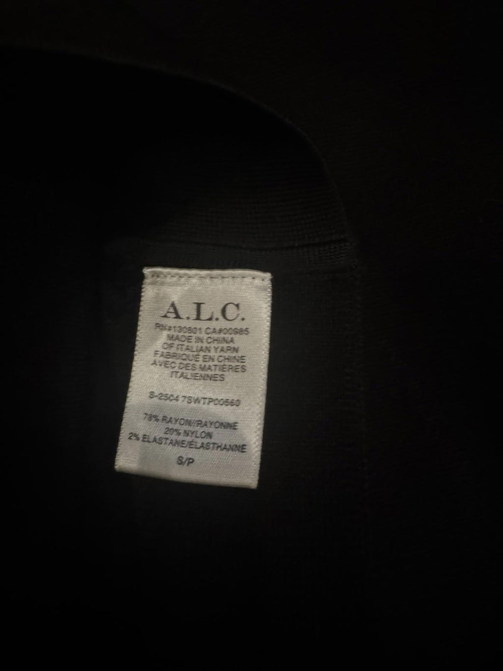 NEW! A.L.C. Rory Halter Crop Top in black. Small. NWT MSRP $225