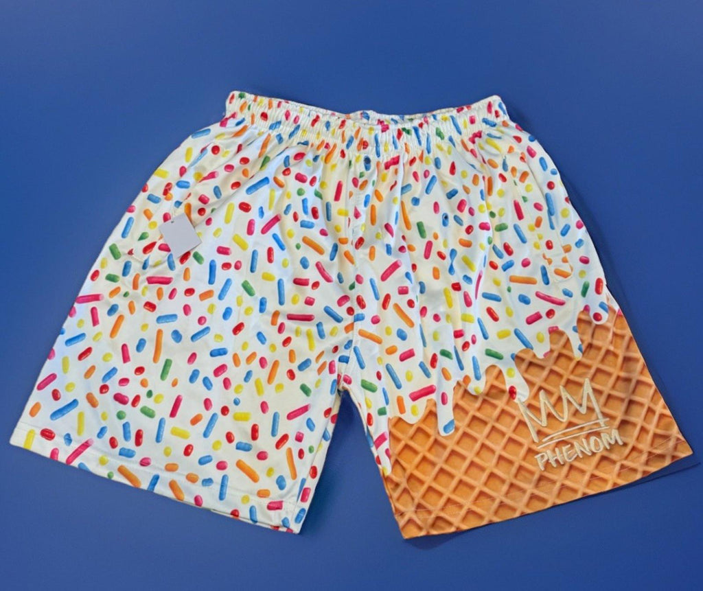 RARE Limited Edition Phenom Hoops Ice Cream Sprinkles Shorts MED NWOT