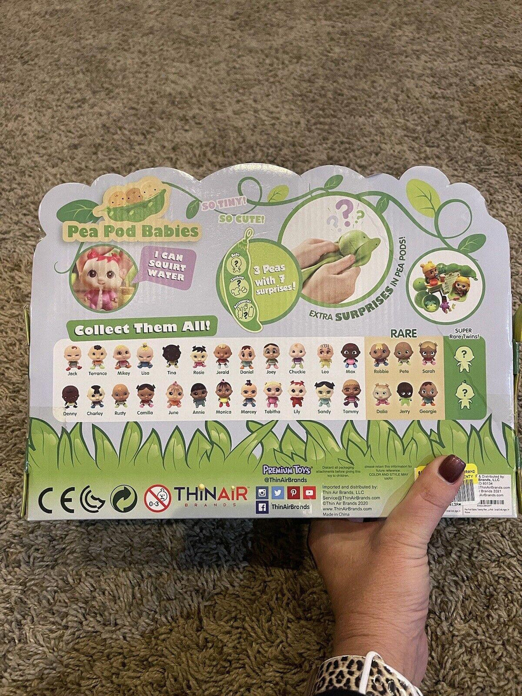 Pea Pod Babies Twenty Five Piece Dinner and Bath Time Playset - Collectible