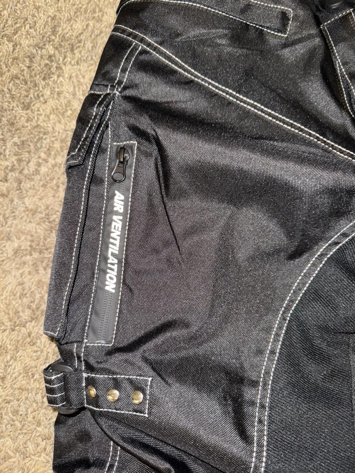 HWK Motorcycle Pants for Men & Women with Cordura Fabric, 3XL - Black- NEW!