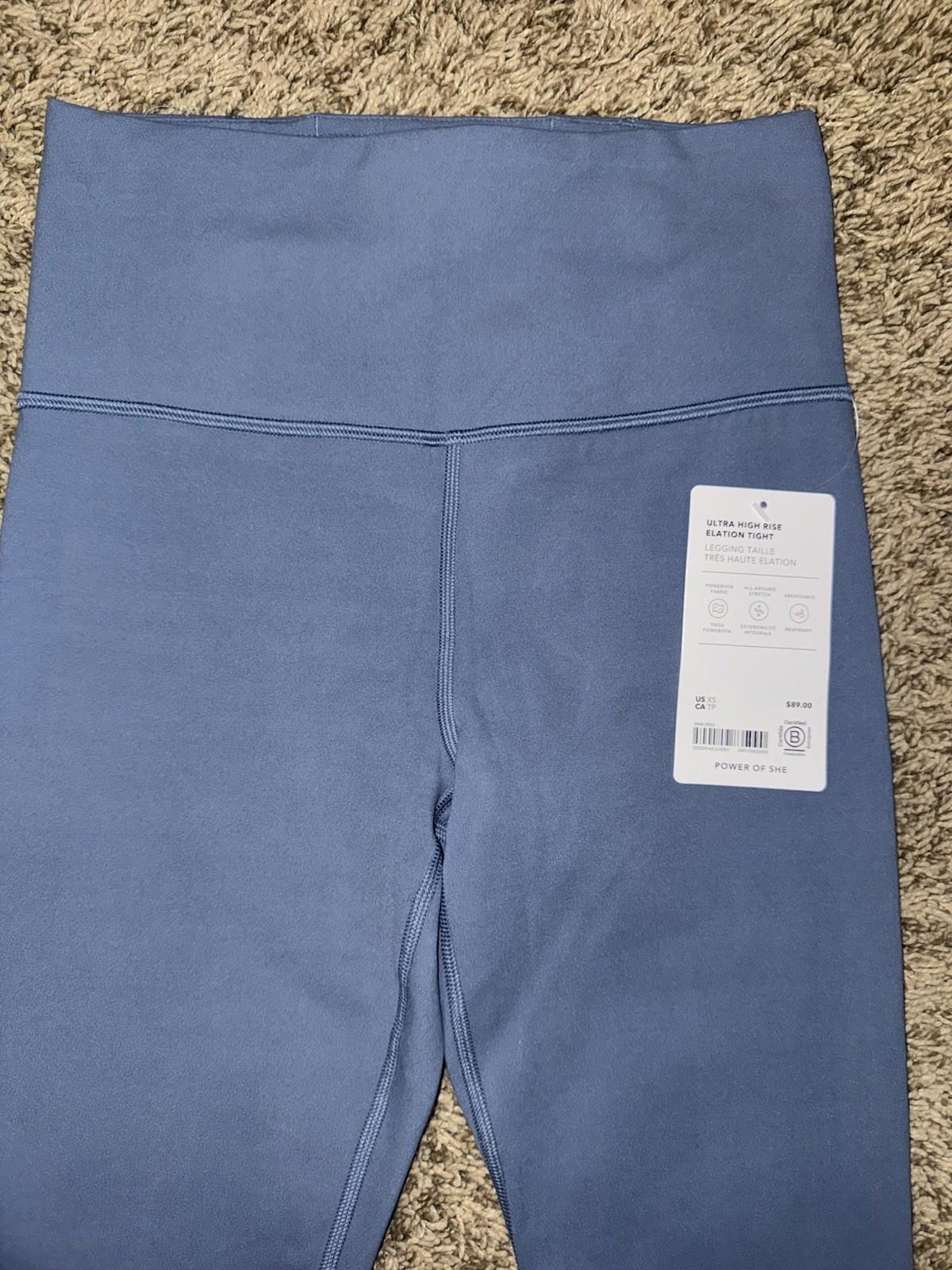 Athleta XS Elation Ultra High Rise Tight Leggings, FULL Length NEW MSRP $89