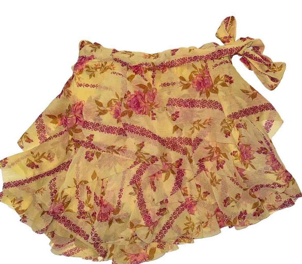 Free People Bali Made You Look Floral Mini Skort Size 6