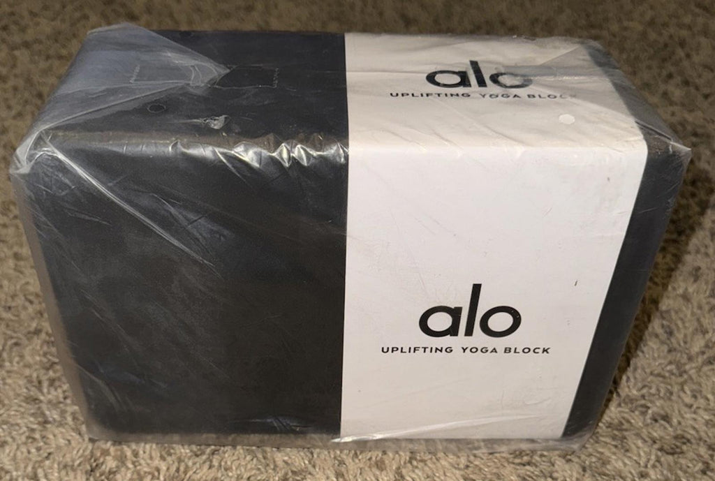 NEW Alo Yoga Black Dense Foam Brick Block NWT New In packaging