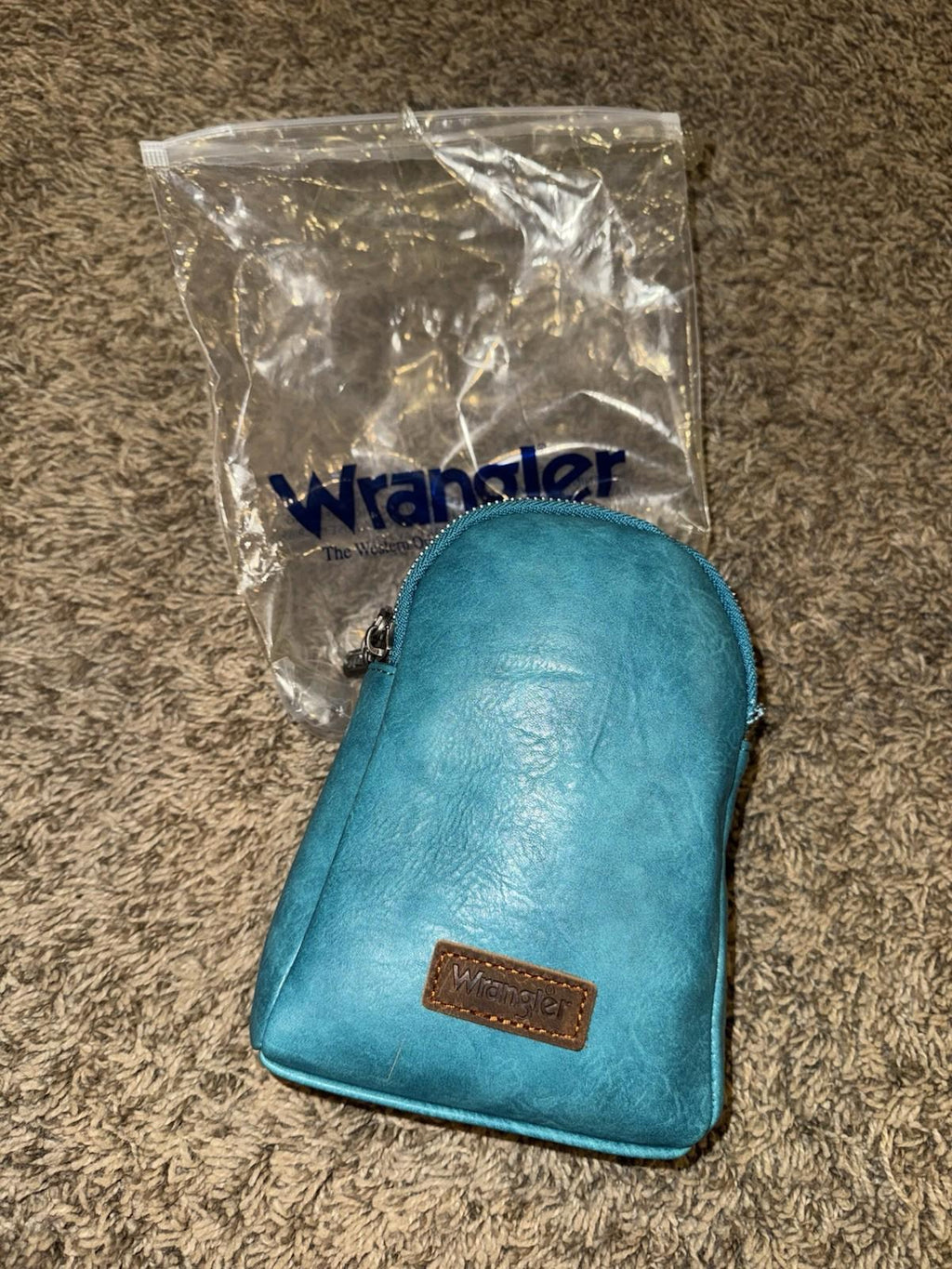 Wrangler Crossbody Sling Bag for Women Fanny Pack Purse Chest Bag Teal NWT