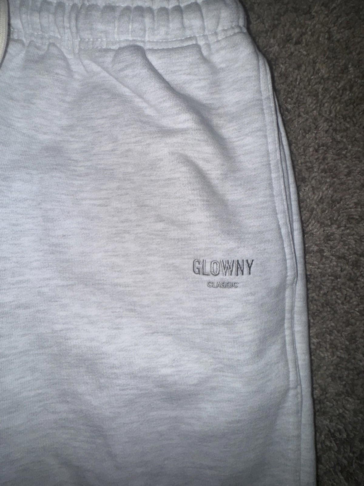 NEW! GLOWNY G DRAWSTRING SWEATPANTS (GRAY) Wide Leg Street Wear NWT