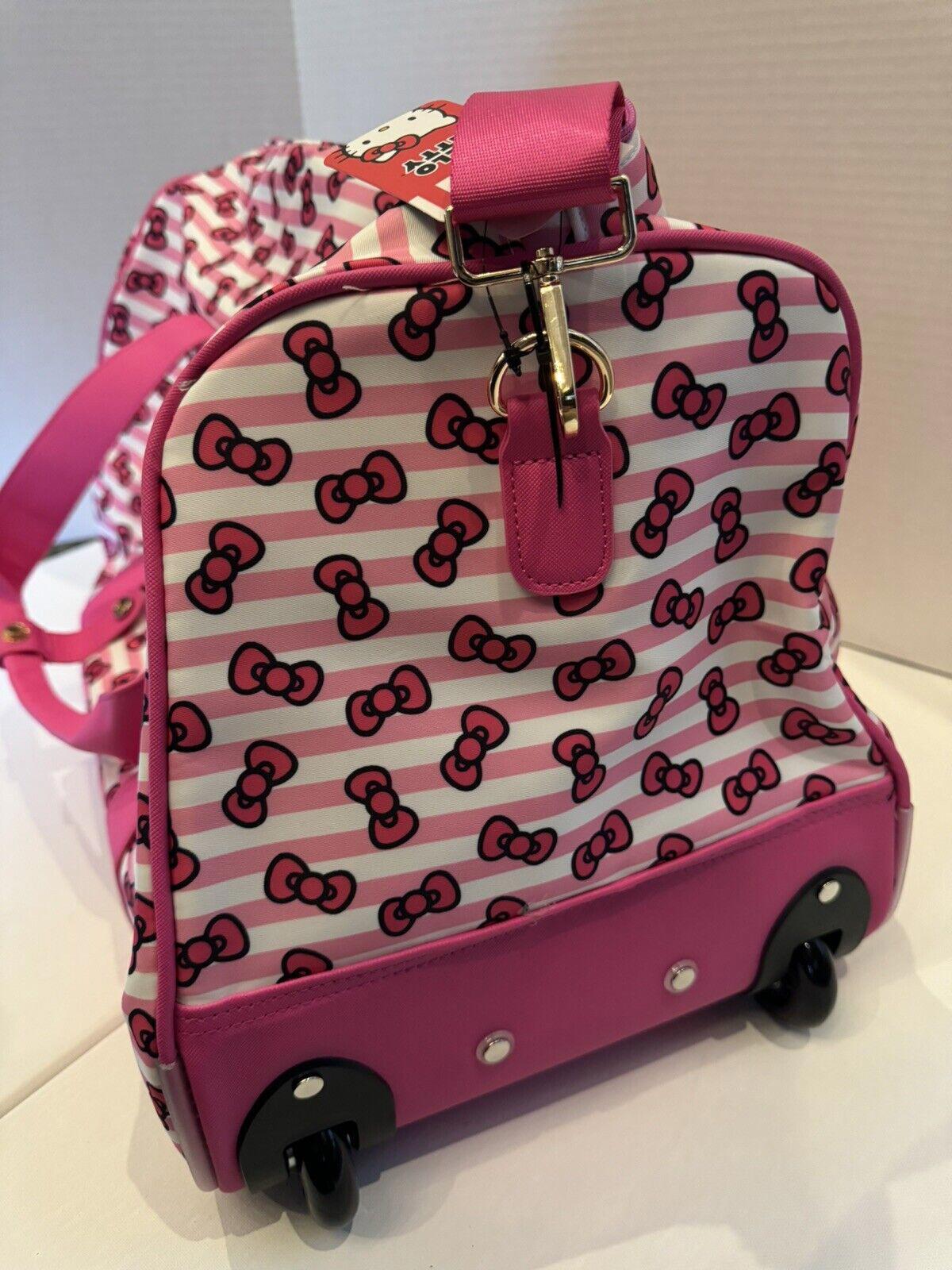 HELLO KITTY 17" Wheeled Duffle Bag Officially Licensed
