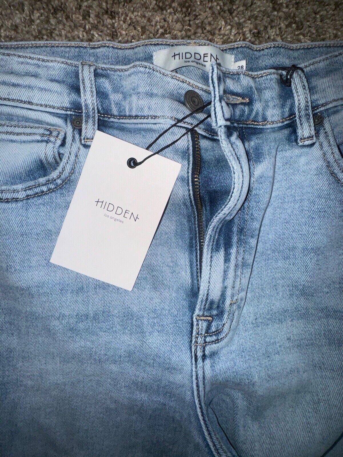 Hidden Logan Distressed High Rise Dad Jean for Women 28
