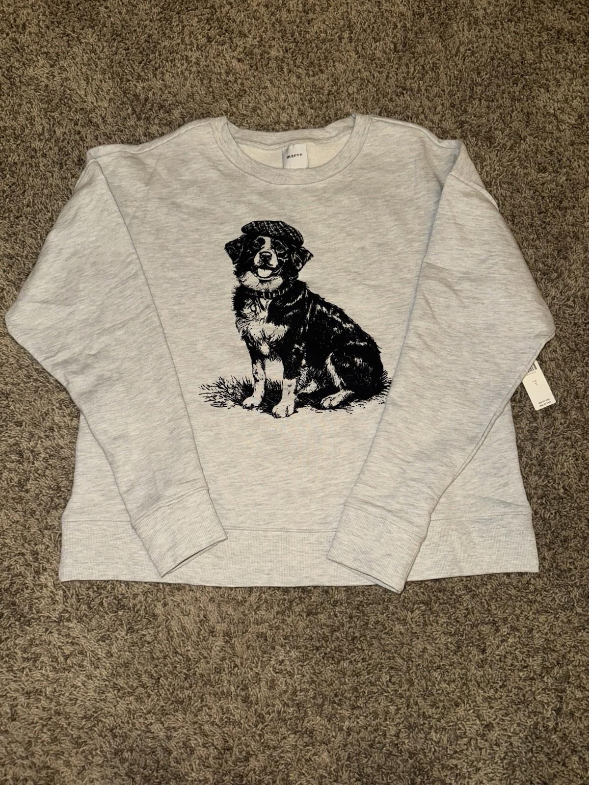 NWT ANTHROPOLOGIE MAEVE Best in Show Dog Sweatshirt SOLD OUT ONLINE!