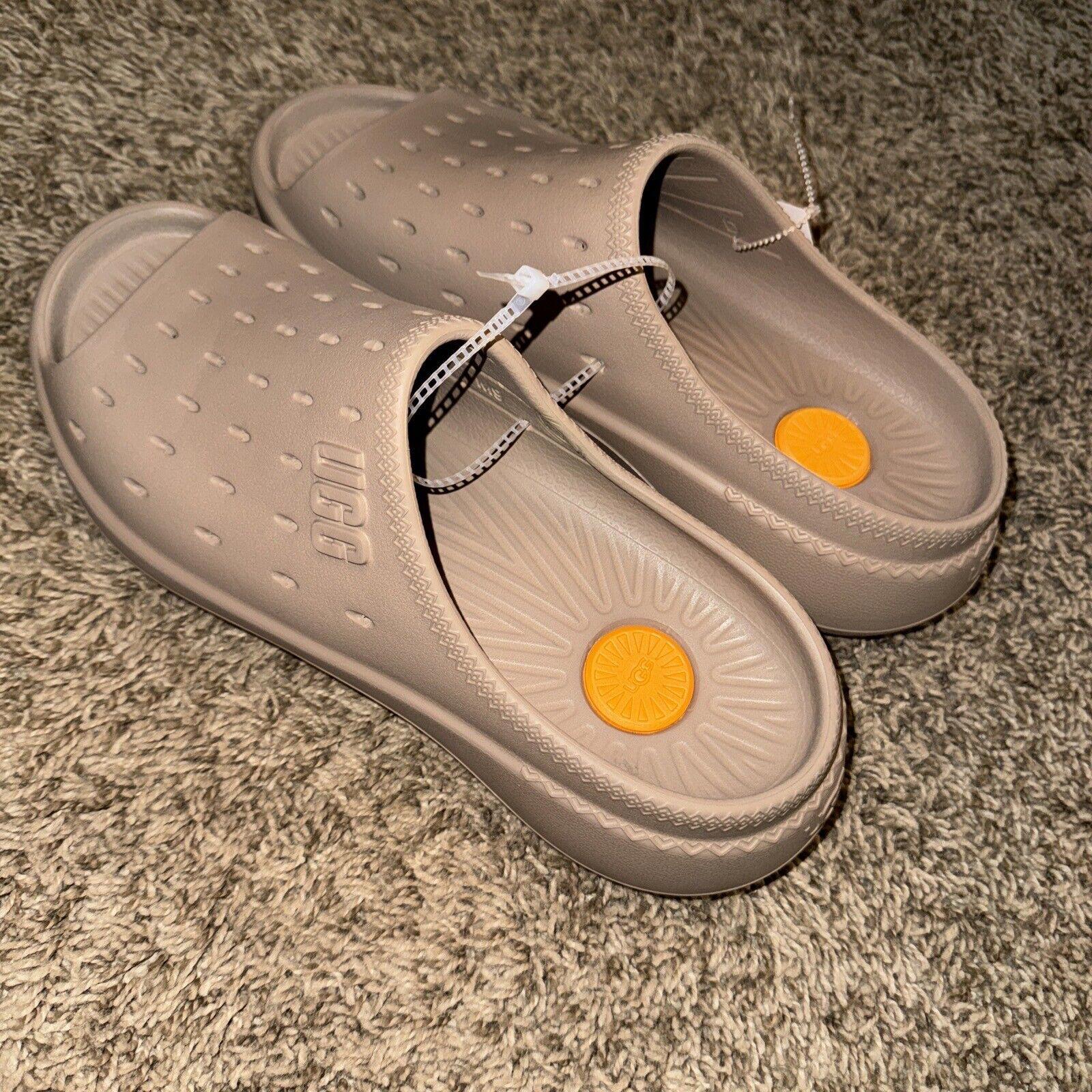 UGG Slide It Sandal Slip-On Casual Bone Tan Men sz 9