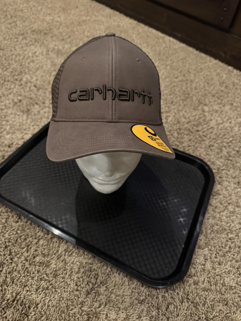 NEW! Carhartt Carvas Mesh-Back Logo Graphic Baseball cap. Brown. Unisex NWT