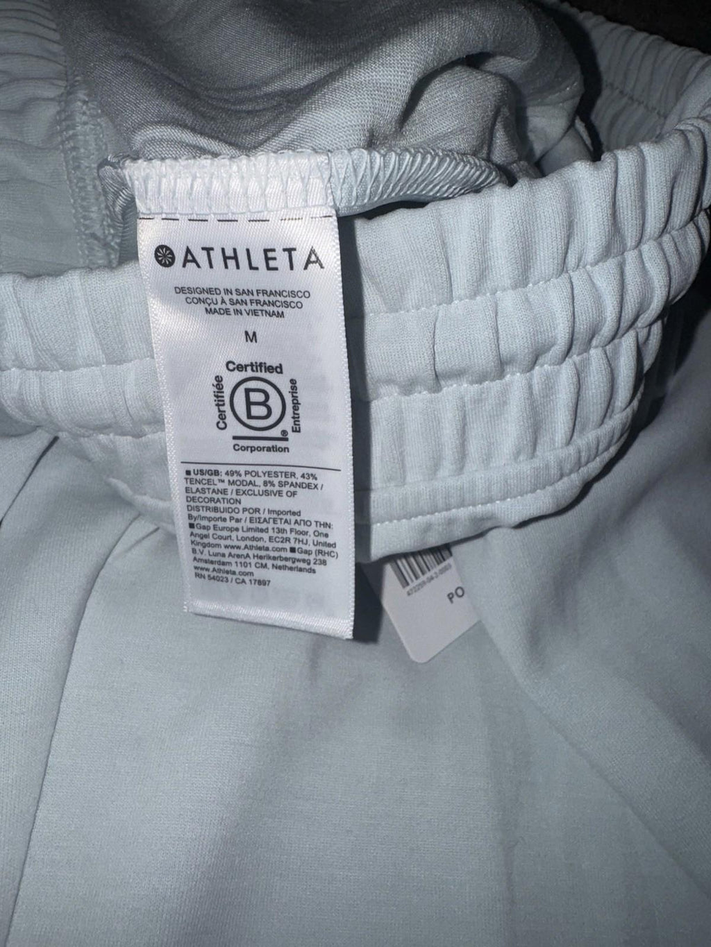 ATHLETA Seasoft Mid Rise Straight Pant Women's Size US M Light blue NEW!