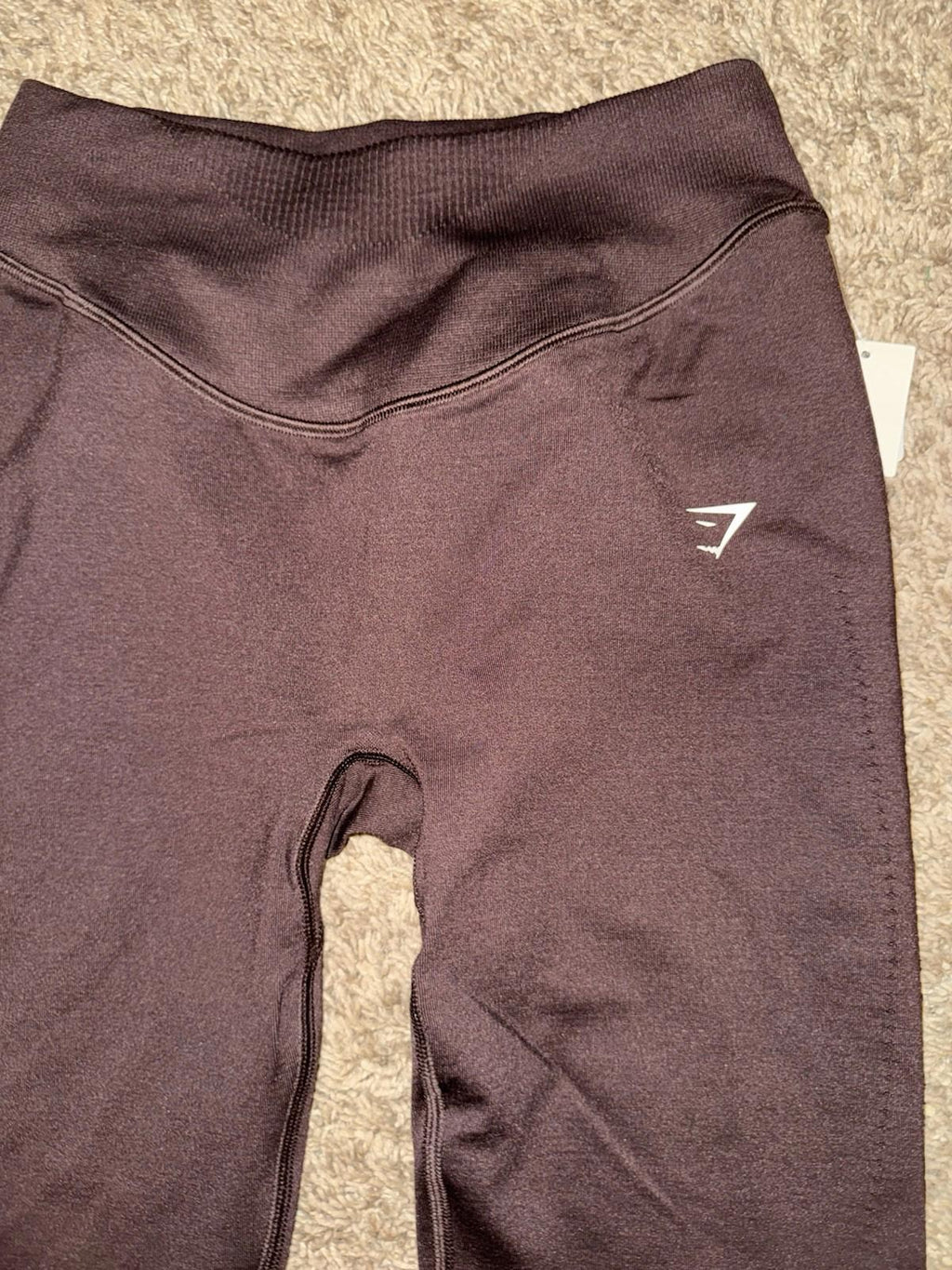 Gymshark Women's Sweat Seamless High Waist Leggings SMALL Shadow Brown NWOT
