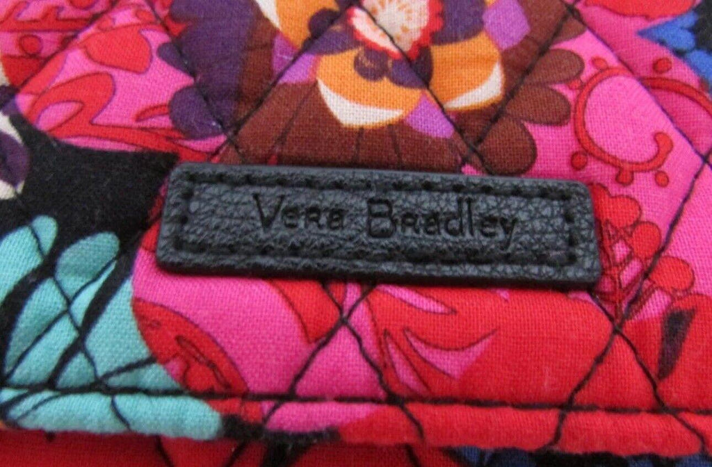 VERA BRADLEY RETIRED FLORAL FIESTA CROSSBODY WALLET Retired