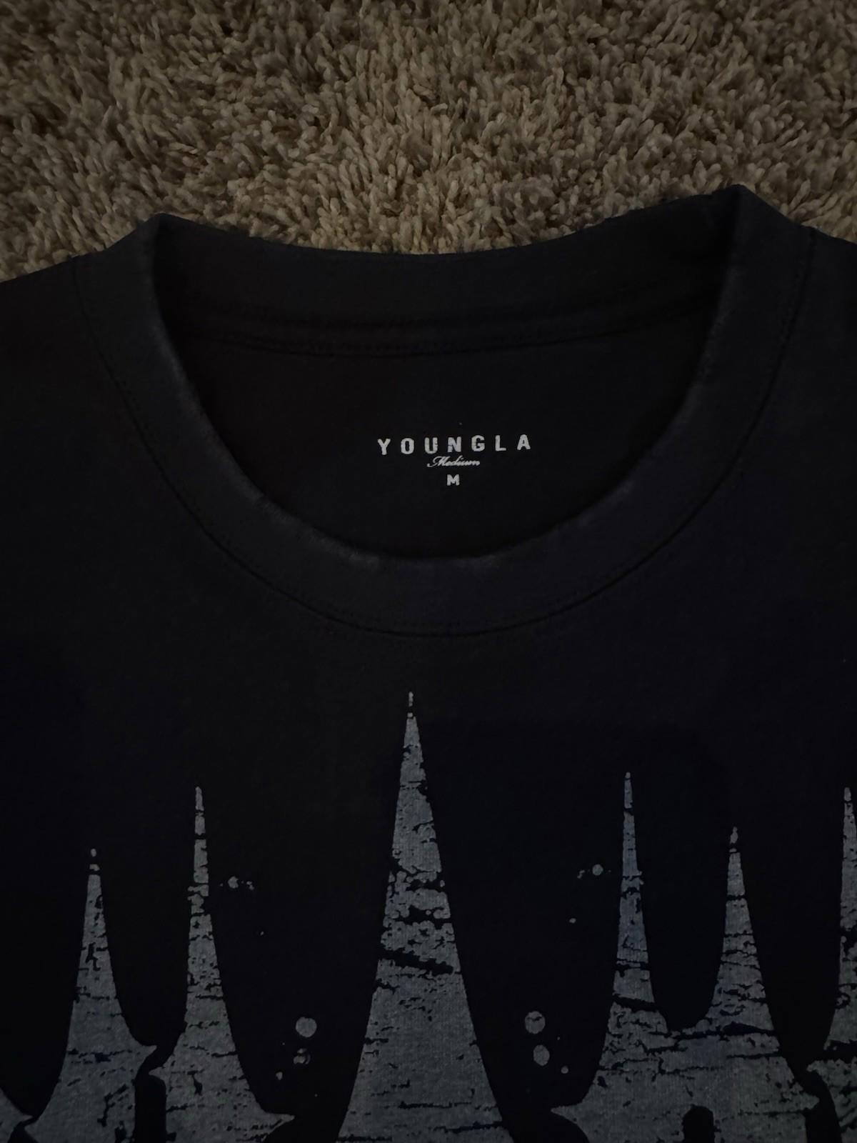 YOUNGLA (SOLD OUT)- 4156 - REVENGE TEES - BLACK WASH - MEDIUM