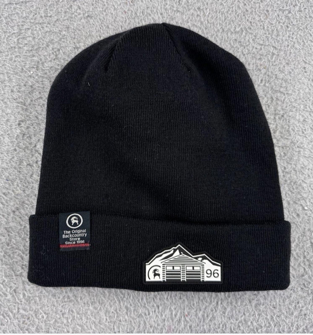 NEW Back Country Beanie Toque Adult OSFM Black Knit 100% Acrylic Outdoors Ski