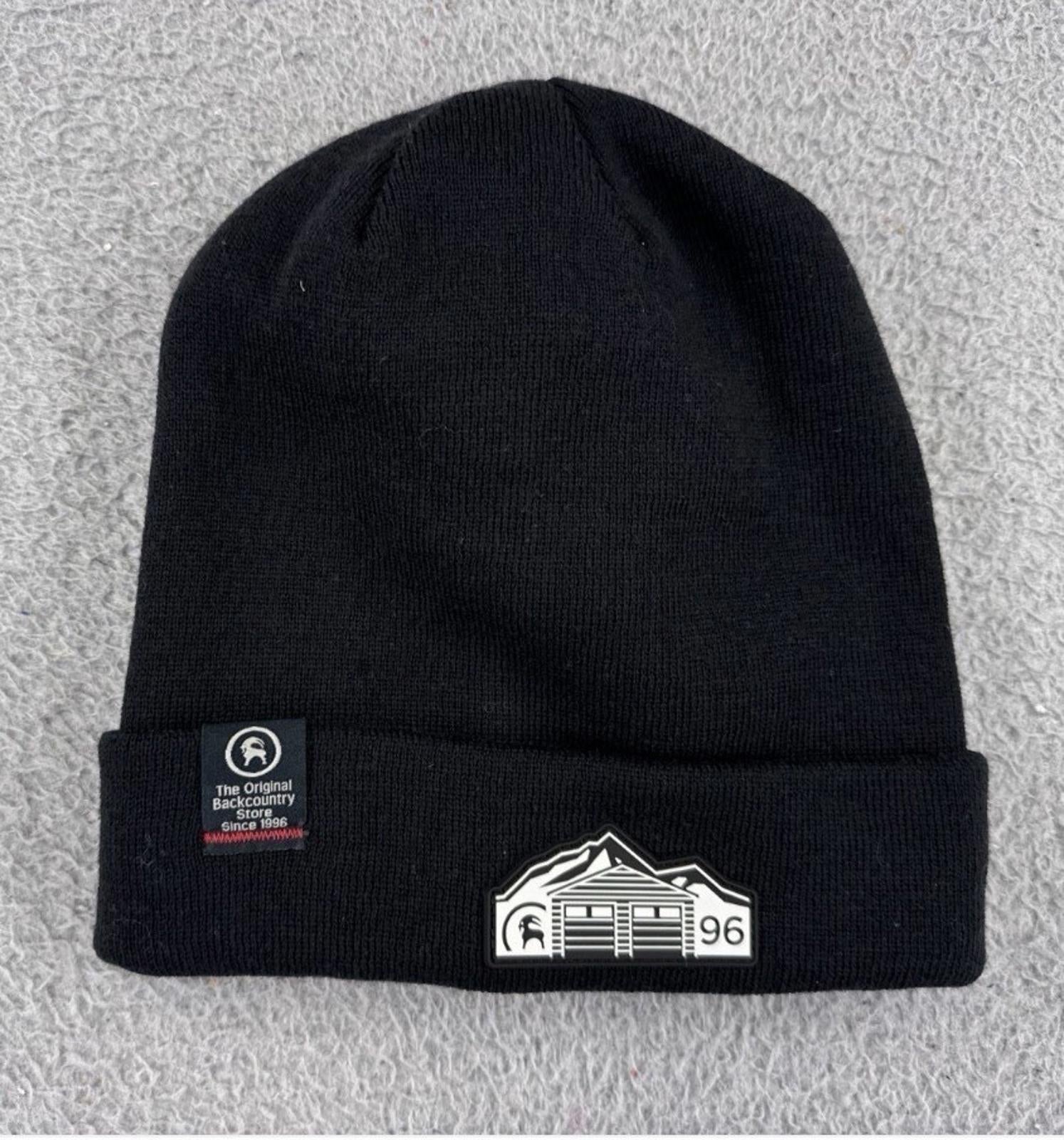 NEW Back Country Beanie Toque Adult OSFM Black Knit 100% Acrylic Outdoors Ski