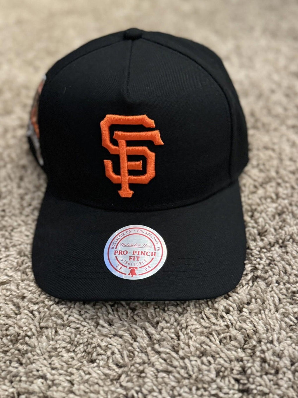 NEW! Mitchell & Ness San Francisco Giants Team Classic Black Adjustable Snapback