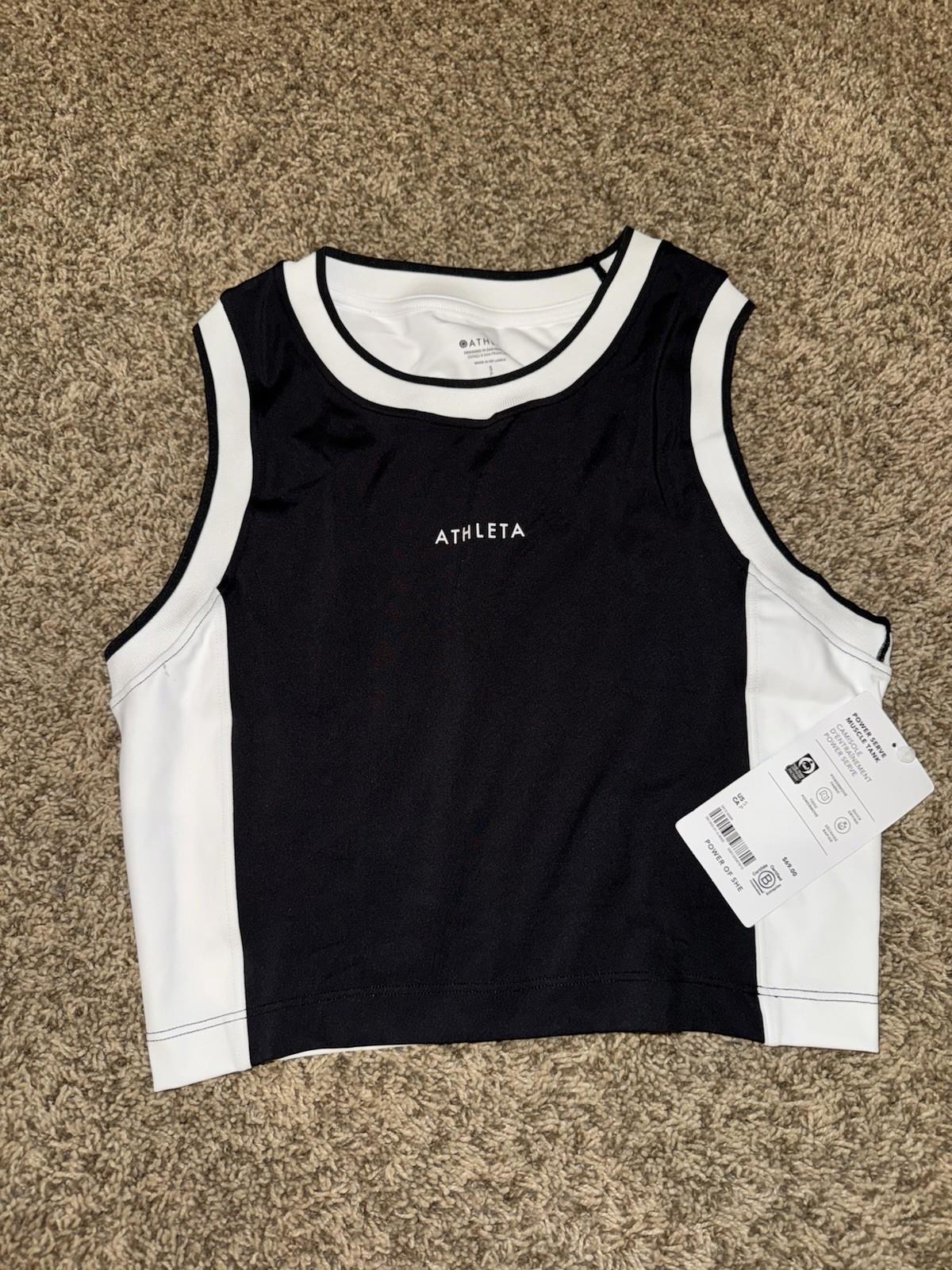 NWT Athleta Power Serve Muscle Tank! Sz SM $69 MSRP