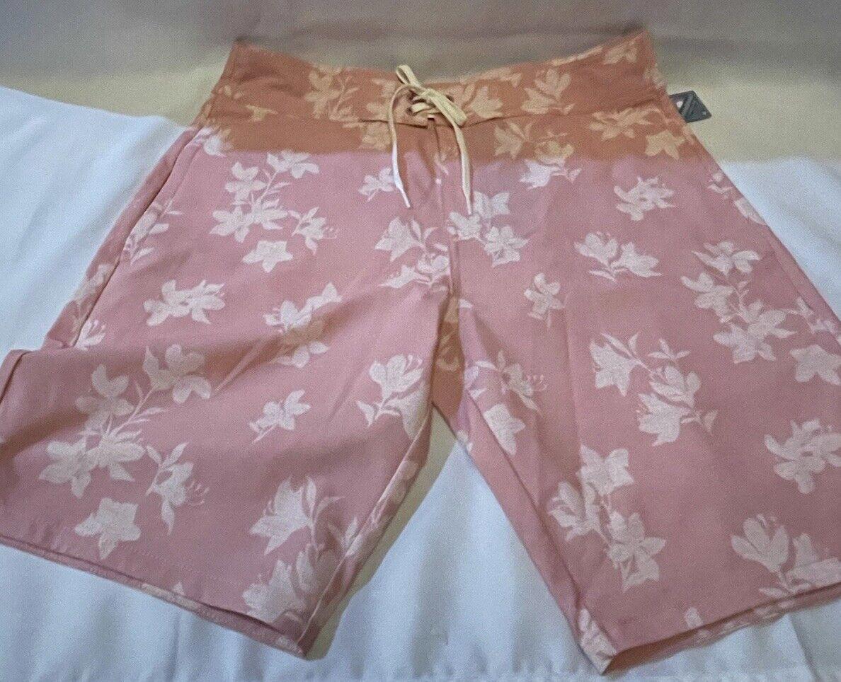 Travis Mathew Board Short 32 Pink NWT Swim Travel Vacation