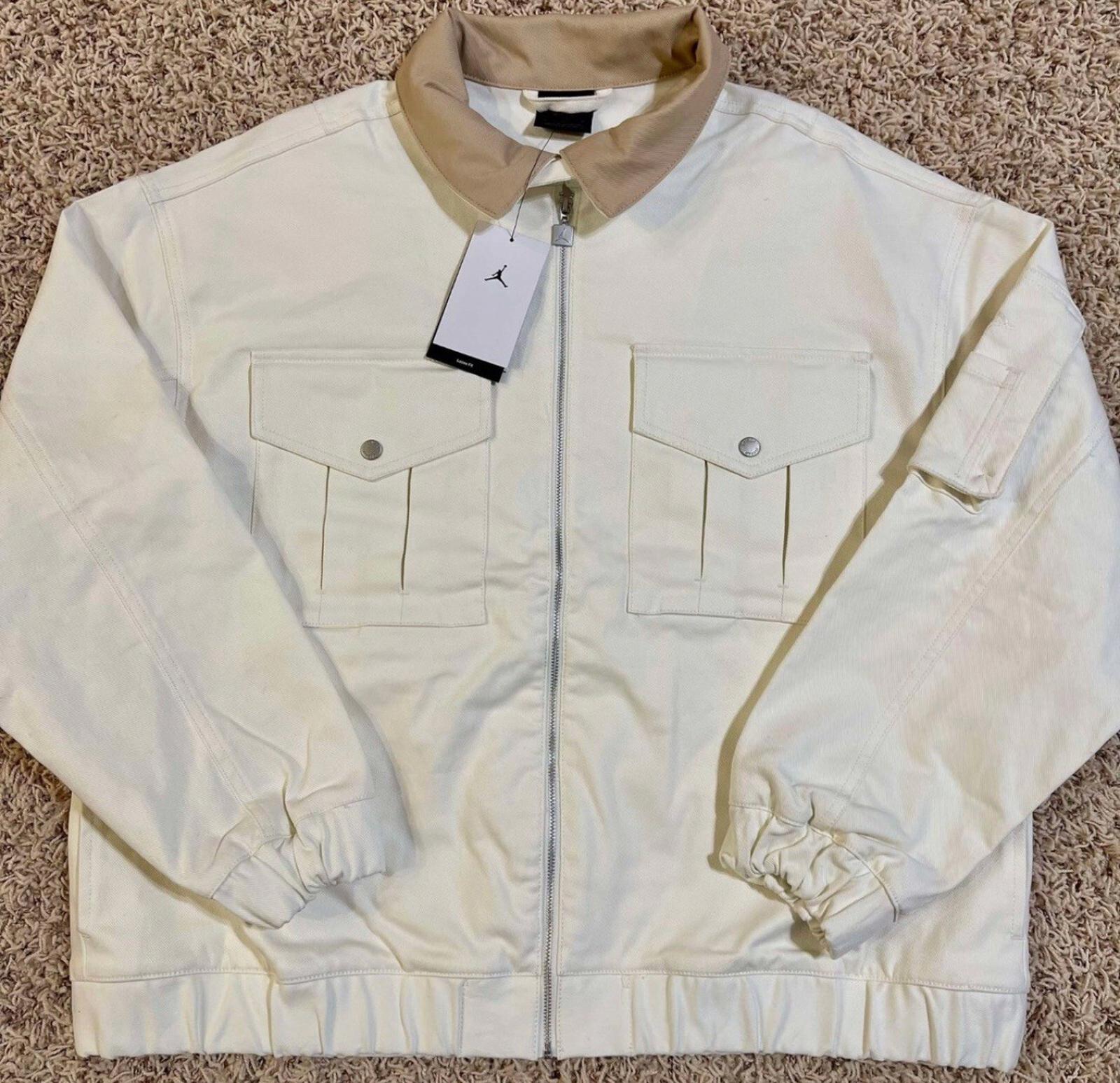 Nike Air Jordan Renegade Women’s Canvas Jacket Sail Women Size S New FN5674-133