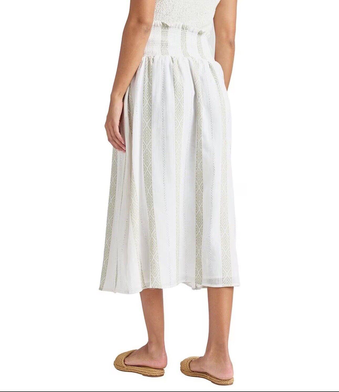 NWT Splendid Women's Jacqueline Tiered Linen-Blend Maxi Skirt Size M