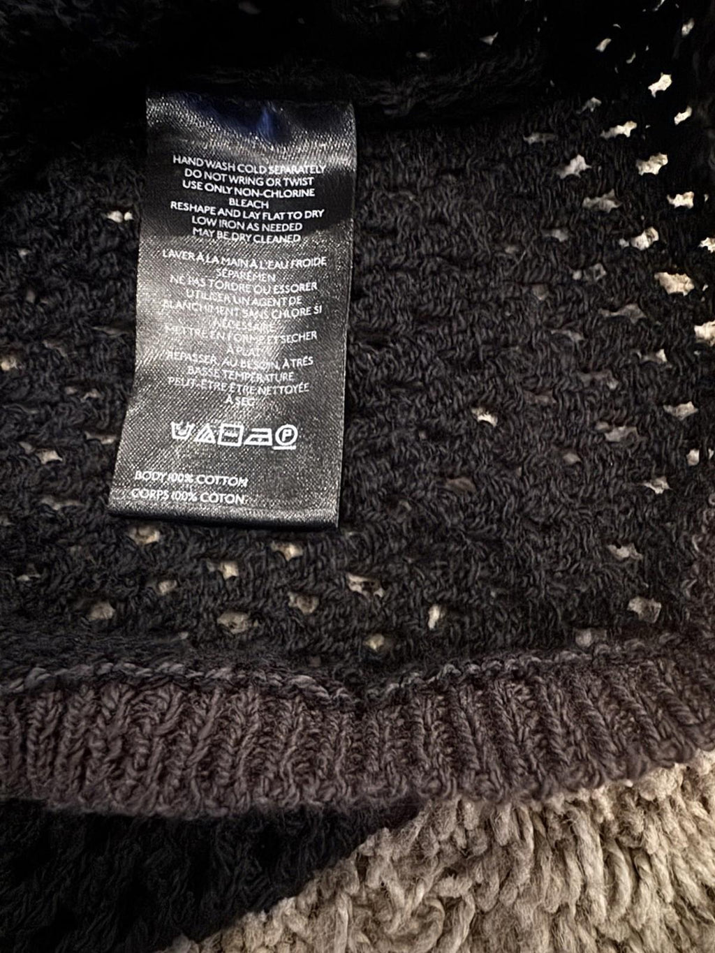 NWT Medium Free People  Festival Crochet Vest New Black Brown