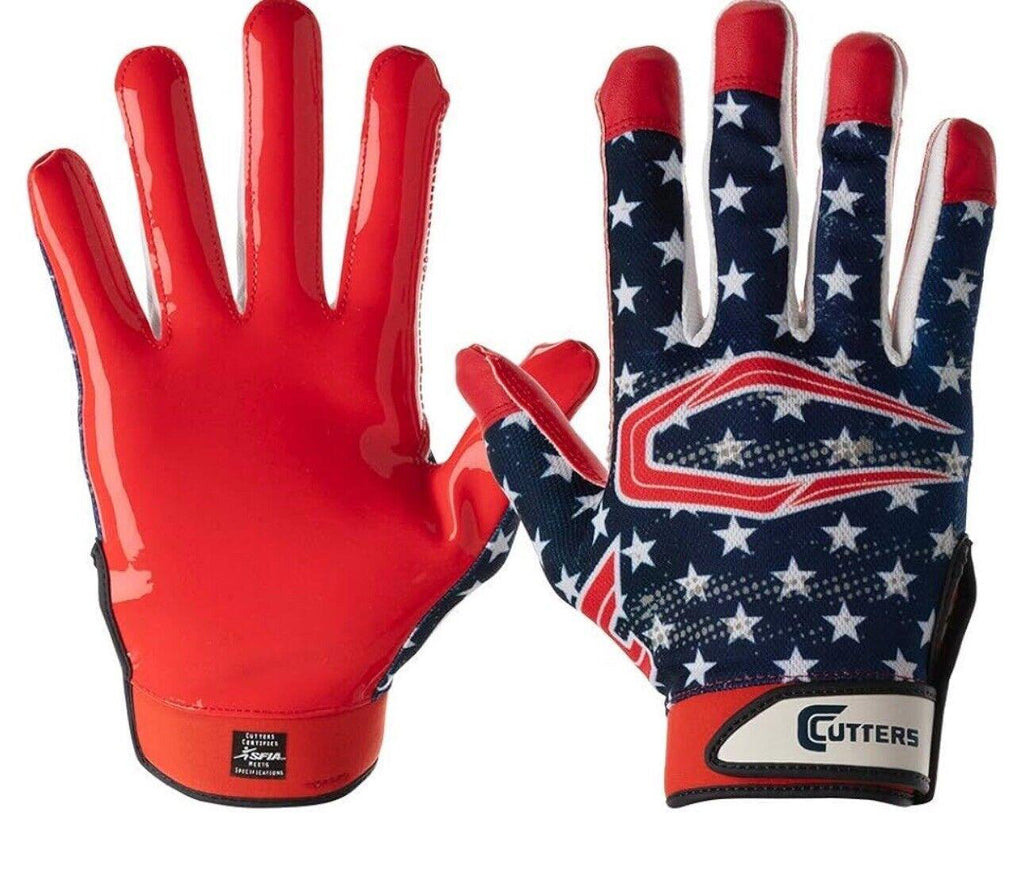Cutters Football Glove Game Day Receiver. Silicone Grip Glove for Receivers Flag