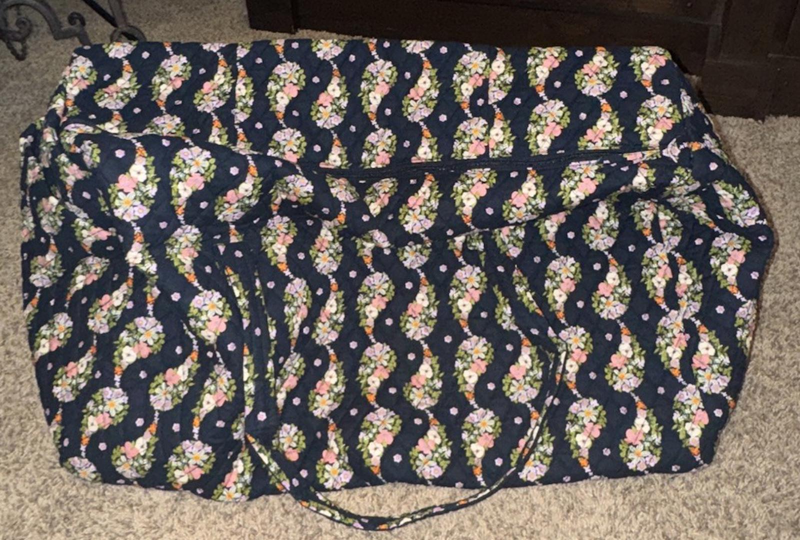 Vera Bradley Paisley Rain (flowers) XL Traveler Duffel Bag NWT